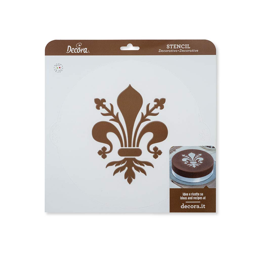 Decora 9270950 szablon Lilie Ø 25 cm, tworzywo sztuczne