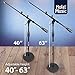 Hola! Music Mic Stand w/Adjustable Height for Home, Studio, Office or Stage Use – Weighted Base