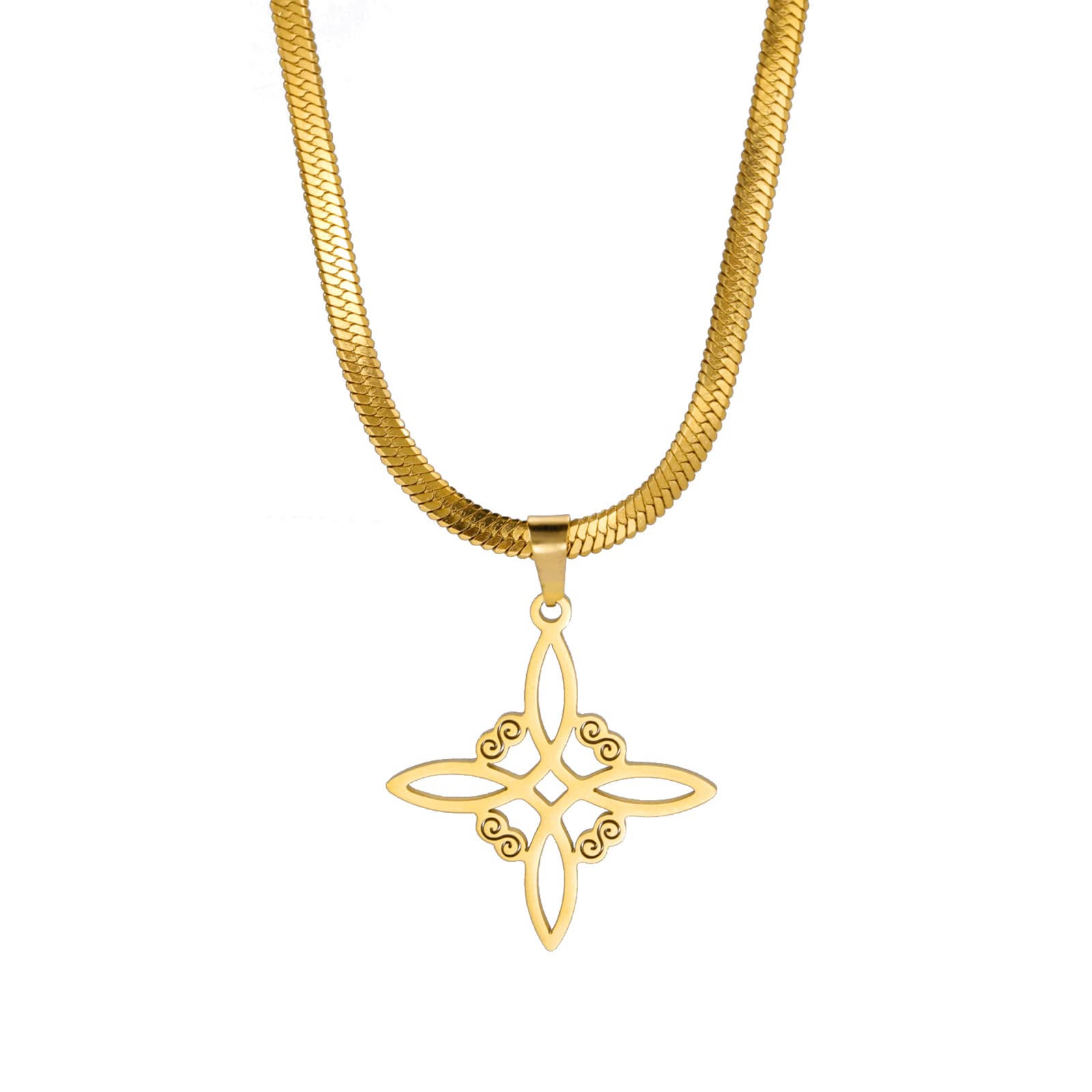 Collier Nœud Celtique Quatrefoil / Nœud De Sorcière
