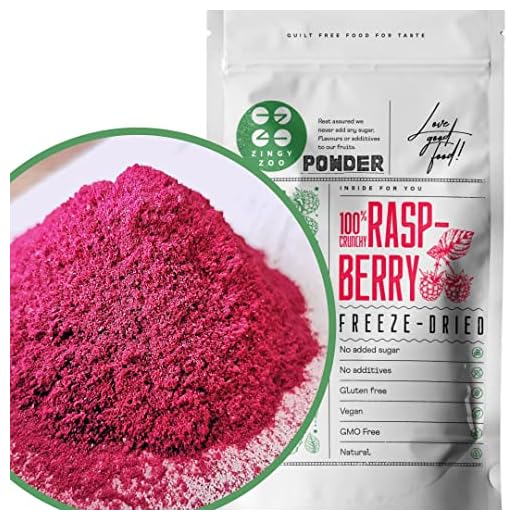 Frambuesas Liofilizadas en Polvo | Fruta en Polvo Comida Liofilizada | Frambuesa Deshidratada | Fruta Fresca Pura Sin Azucar Yogures Naturales | Color del Remolacha Polvo Raspberry Powder Raw (100g)