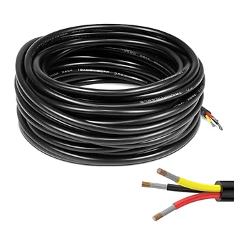 Drumstone (15 YEARS WARRANTY) 3 Core Electric Wire 2.5mm - copper Cable for Superior Conductivity, Durable Construction, Versatile for Domestic and Industrial Use - 5 Feet