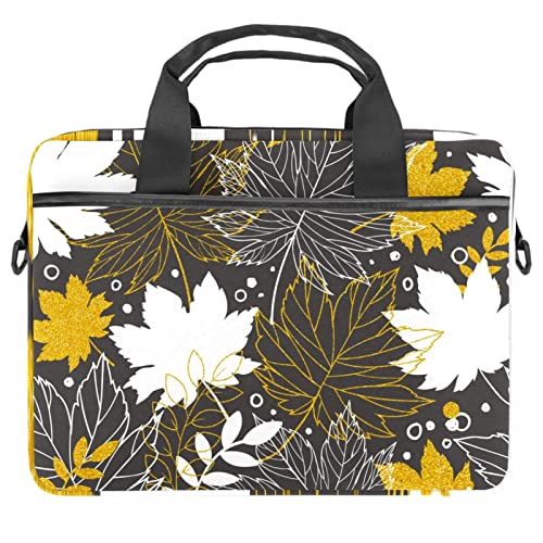 Sacoche ordinateur portable 13 pouces antichoc fine bandoulière vert jaune