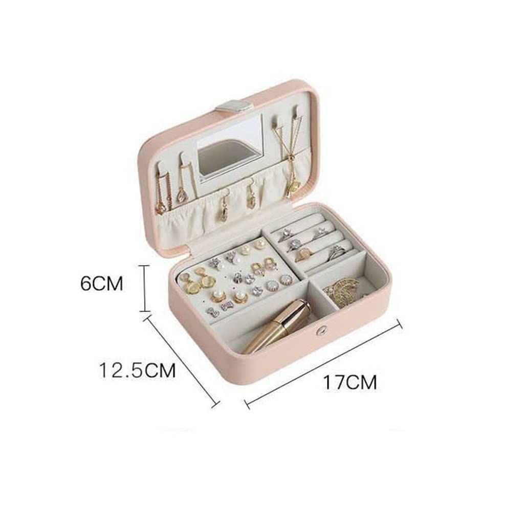 Schmuckschatulle, praktische Aufbewahrungstasche für Ohrstecker, Schmuck, Lippenstift, Ring-Organizer