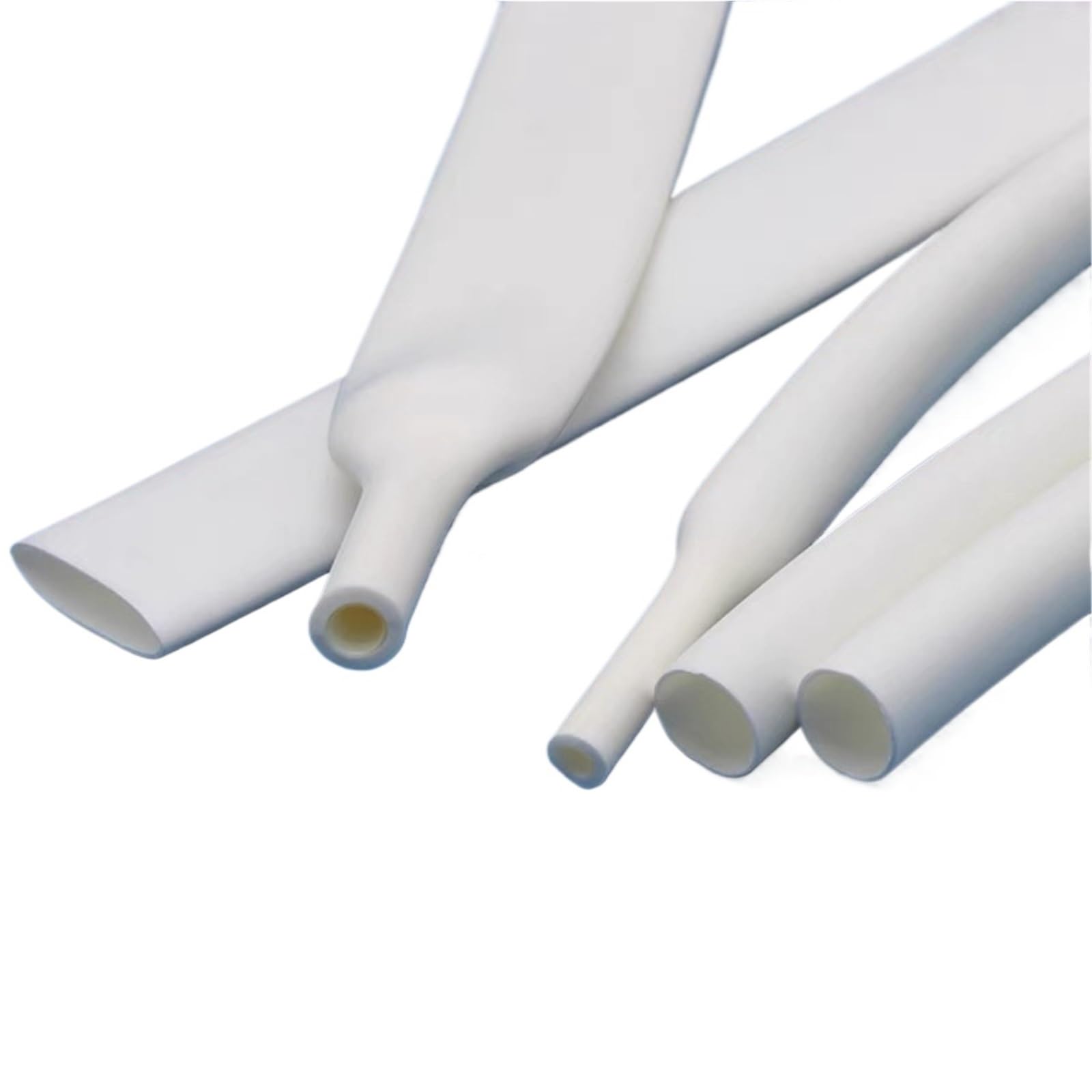 10/50/100M 200 Metrów 3:1 Rurka Termokurczliwa Czarna Z Klejem Termokurczliwa Poliolefina W Różnych Proporcjach Drut Samoprzylepny Rękaw Kablowy(White,19.1mm,200m)