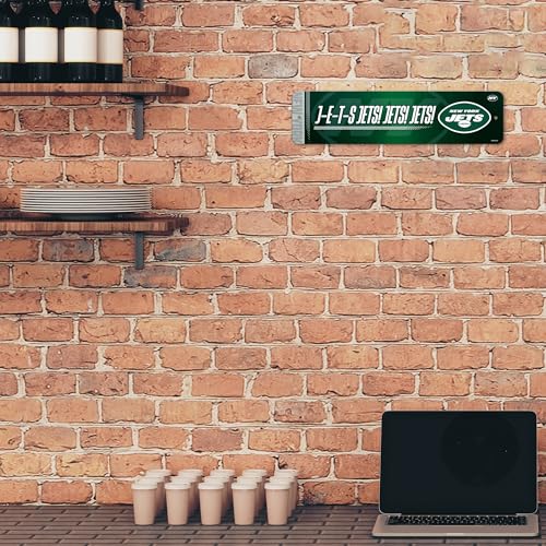 Rico Industries NFL Football New York Jets Metall-Straßenschild 10,2 x 38,1 cm, Heimdekoration – Schlafzimmer – Büro – Männerhöhle