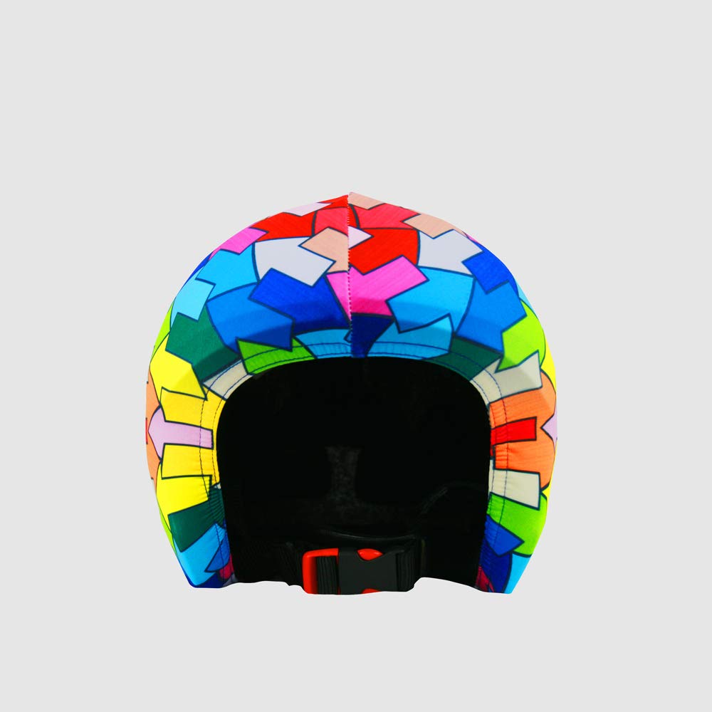 Coolcasc Multisport pokrowiec na kask z nadrukiem strzałek