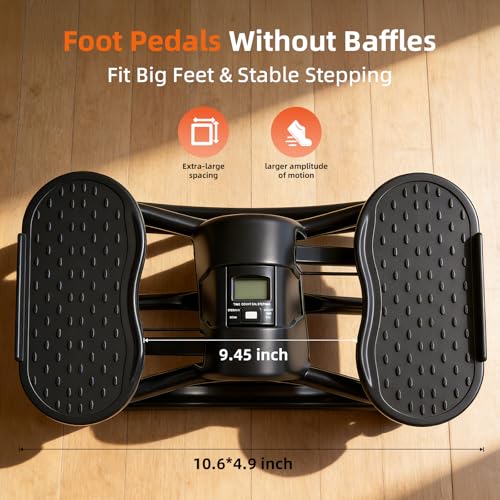 Image of Rock Fitness Stepper, Portable Step Rocker Side to Side at Home, Aerobic Workout Machine Fitness Equipment Suitable for Apartment and Dormitory, Black