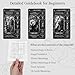 BWTY Best wishes to you Black Stained Glass Tarot Cards for Beginners with Meanings on Them 400GSM Unique Thickness Gilded Learning Tarot Deck Set with Guide Book and Golden Edge on 78 Cards