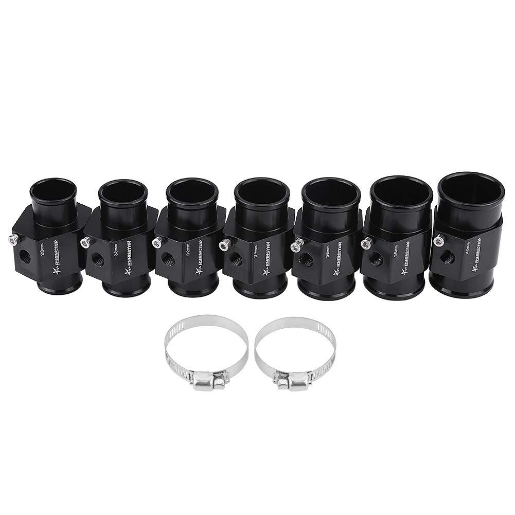 Adaptador del sensor de temperatura Tubo de junta de temperatura del agua del coche de 32 mm, Adaptador de indicador de temperatura de aleación de aluminio(36mm)