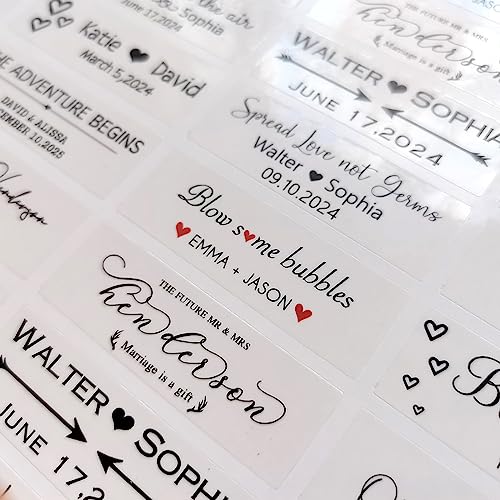 Autocollant personnalisable mariage champêtre pour décorer vos cadeaux d'invités