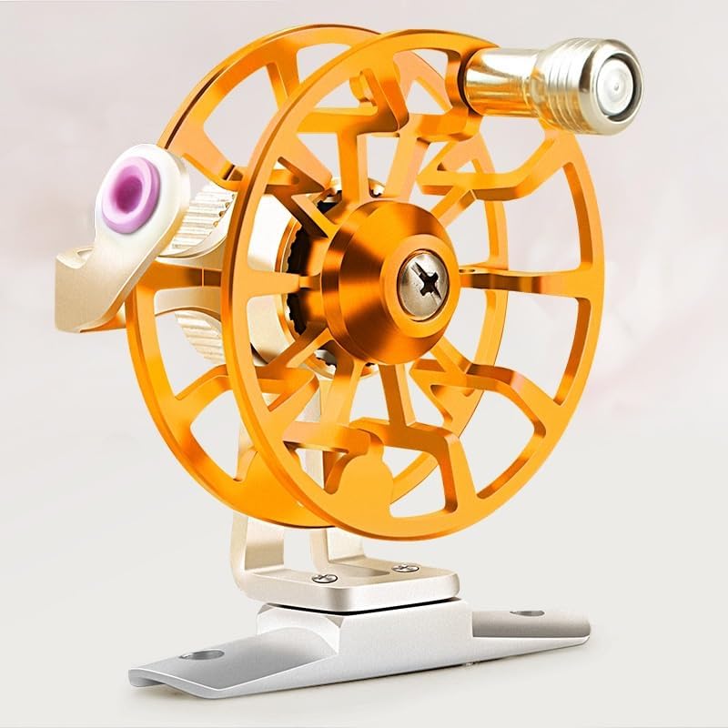 Alloy Front Wheel Ice Fishing Rod Hollow Middle Through