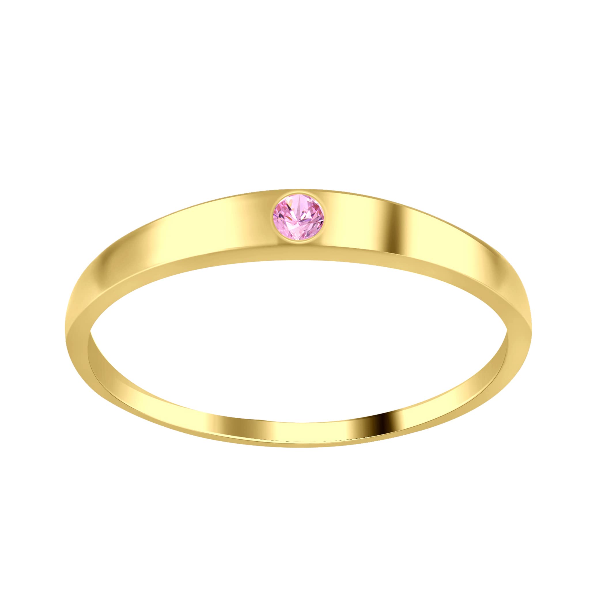 Gold-Plated Band with CZ