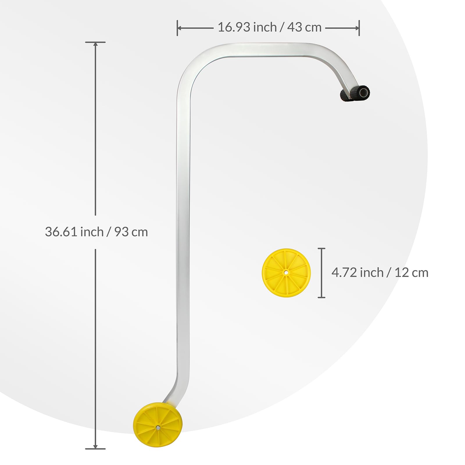 Todeco Crochets de Faîtage pour Échelle Certifiés EN131 – Adaptateur Échelle Toiture Universel avec Roues Protection Tuiles, Aluminium Renforcé 150kg, Compatible Échelles Télescopiques et Coulissantes