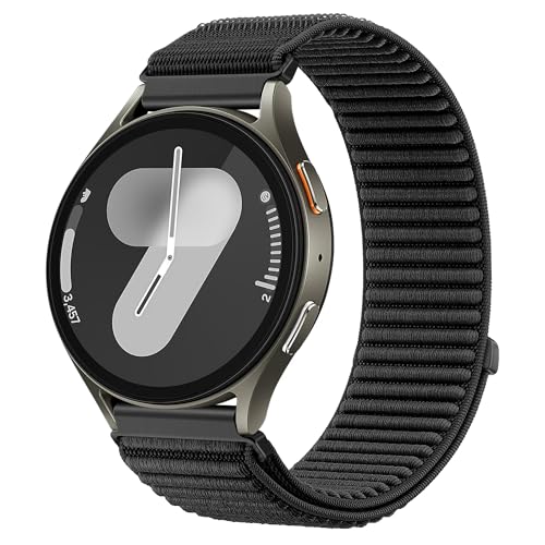 Image of XMUXI 20mm Watch Strap Nylon Compatible with Galaxy Watch 7 /6 /5 /4 40mm 44mm Straps,Compatible with Huawei Watch GT3 42mm /Forerunner 165 /Vivoactive 6 /5 /3 with One Click Metal Connector(NO WATCH)