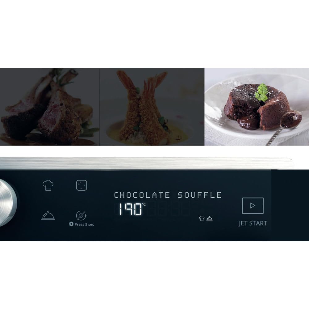 WHIRLPOOL MWSC 9133 SX - Forno Microonde Combinato, 33L, 1000W, 7 Livelli Potenza, Grill, Vapore, Crisp, Ventilato - Tecnologia Cottura Ottimale Automatica, Elettrodomestici Cucina - 49L x 37,3H x 54P