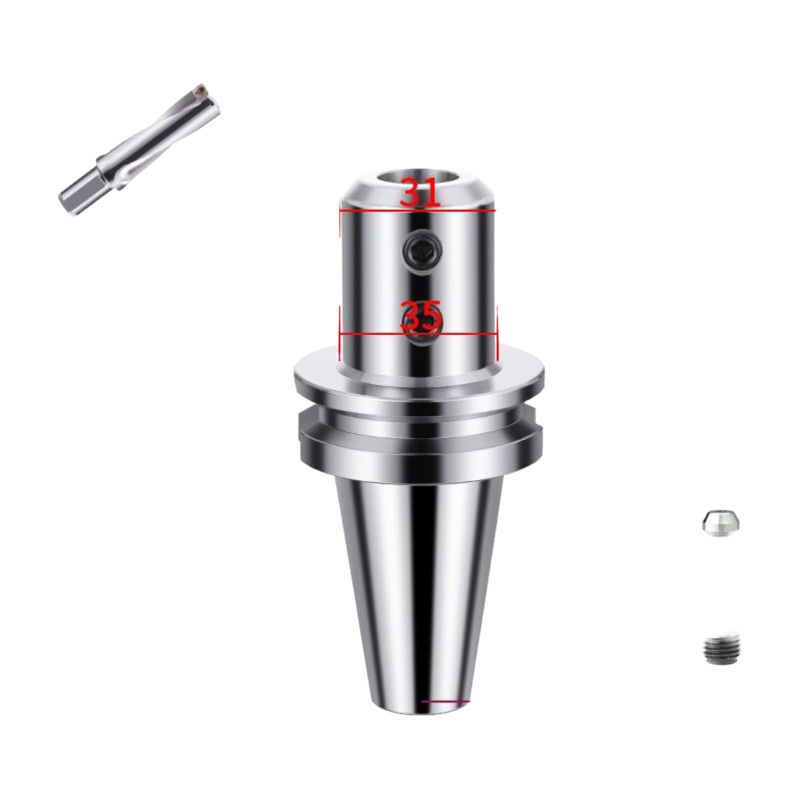 1 pcs Porte-outil à blocage latéral BT40-SLN16/20/24/25/32/40-100(BT50-SLN15.6-150L)