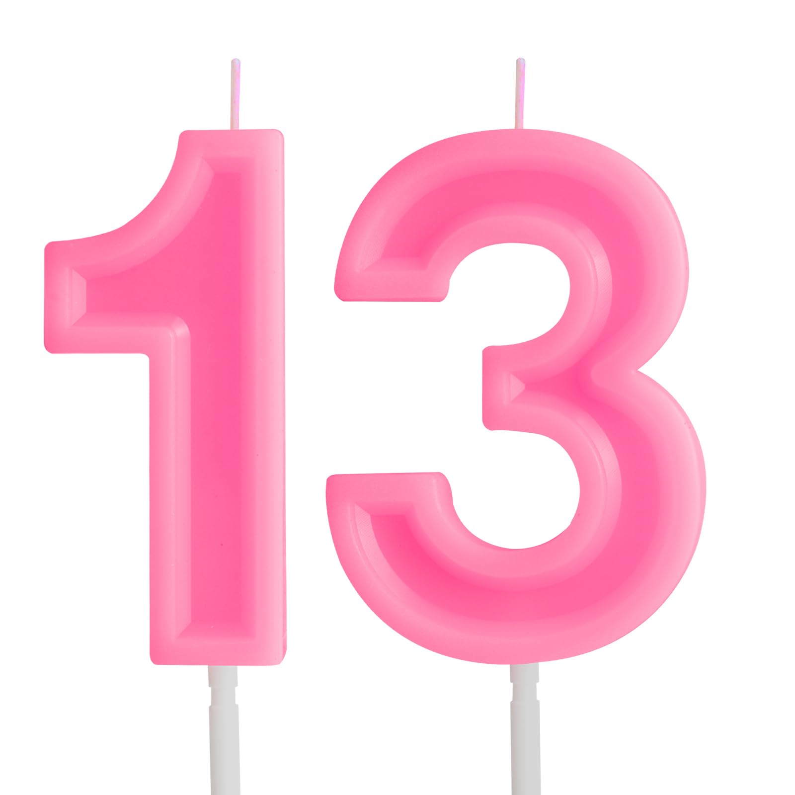 Velas De Cumpleaños Con Números Tres Y Fuego. Icono De Color Para Celebración De Aniversario O
