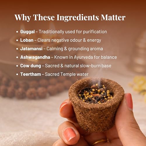 Image of Nytarra Havan Cups 120pcs | Cow Dung Base, Premium Havan Cups Made with Herbs, Jatamansi, Ashwagandha, Guggal, Loban | Best for Pooja, Havan & Daily Rituals | Free from Charcoal