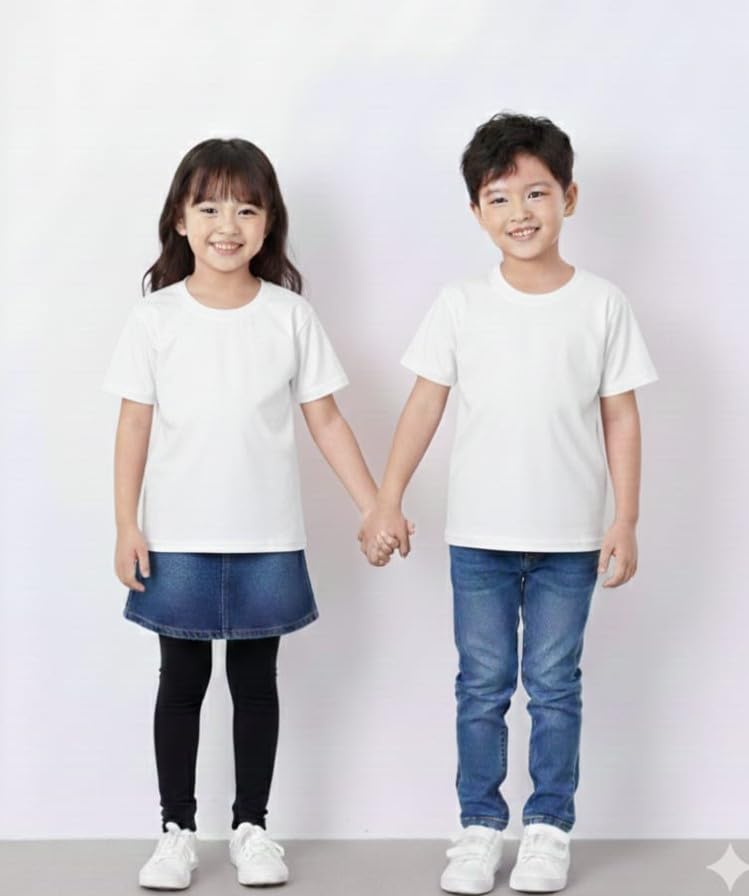 Image of Tshirt for Boys /Girls Unisex Casual Round Neck Half Sleeve Cotton Unisex Kids T Shirts