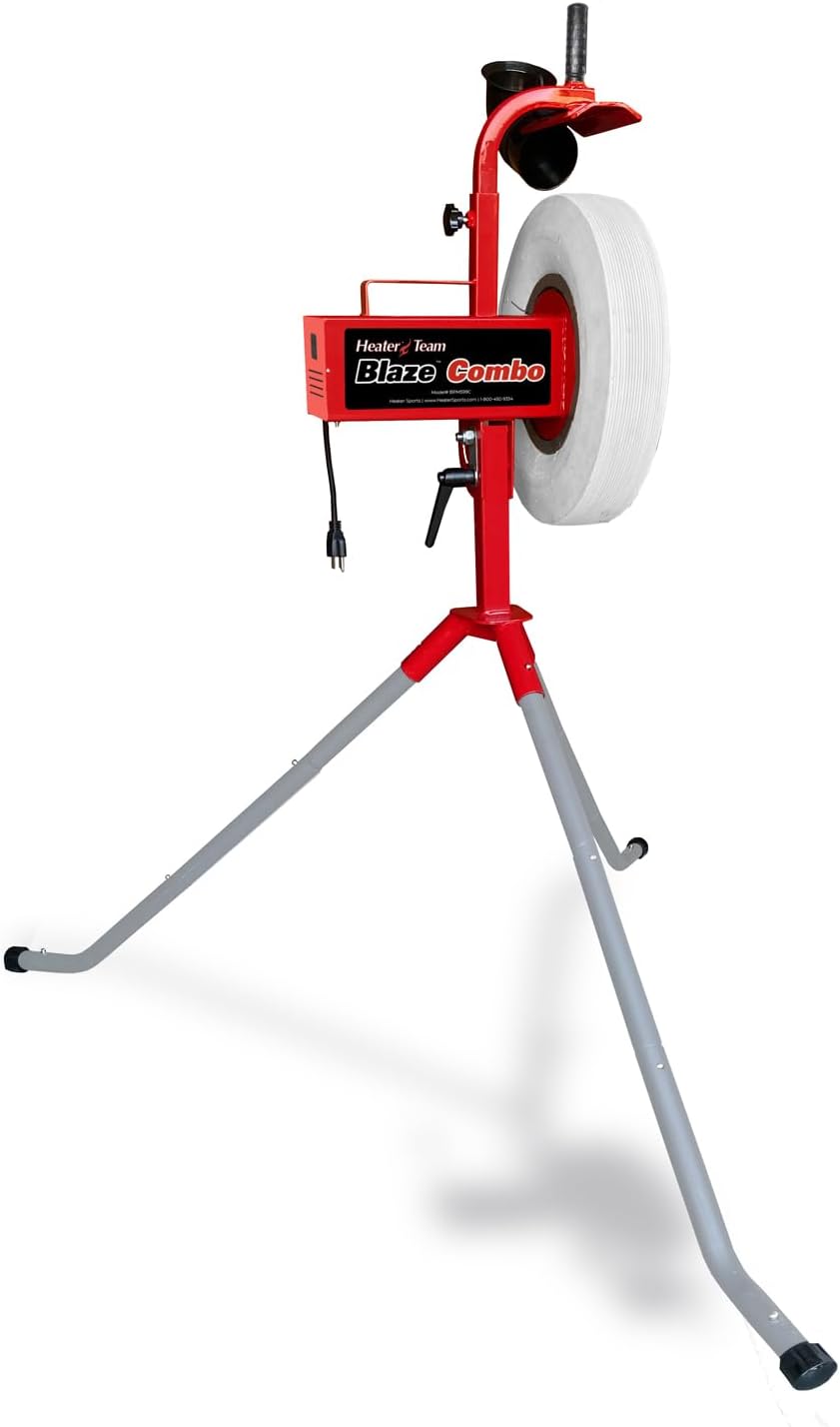 Heater Team Sports Blaze Pitching Machine with 1 Yr. Warranty for Baseball