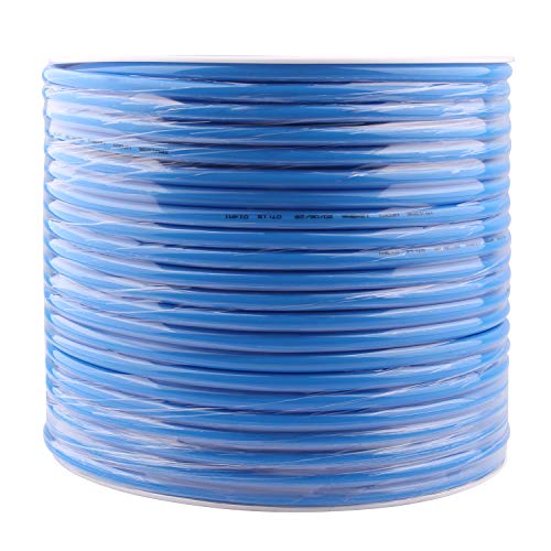 DERPIPE Pneumatic Hose 12mm OD 8mm ID Blue Polyurethane PU Tubing Air Compressor Pipe 100 Meter (328ft)