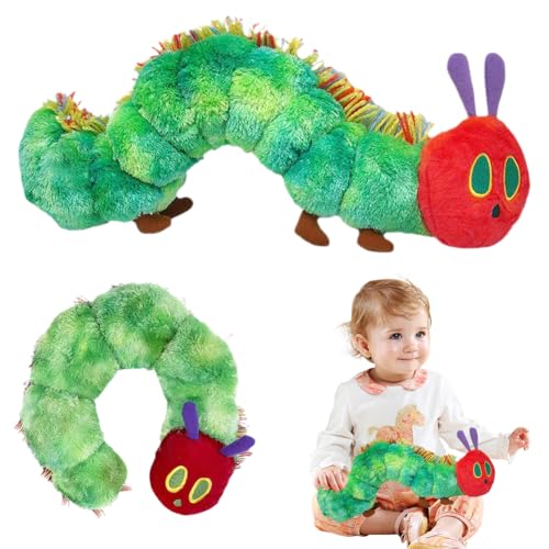 Peelanmall Raupe Nimmersatt,25 cm Raupe Nimmersatt Kuscheltier,Kreative Plüschtiere,Ultra-weich für Kinder Geburtstag und Weihnachten