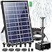 Billing Solar Springbrunnen für außen mit 3600mAh Akku, 7,5 W Solarbrunnen für Draussen, 10 Düse Schwimmende Teichpumpe Solar mit Filter für Gartenteich Wasserspiel Vogelbad Koiteich Biotopteich