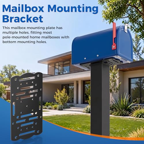 LStoneOS Mailbox Mounting Bracket for 4x4 Post, Steel Adapter Plate by LStoneOS - Used condition - Image 7