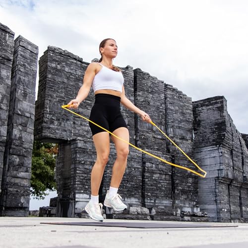 Image of HONOR ATHLETICS Speed Rope, Skipping Rope - Best for Double Under, Boxing, MMA, Cardio Fitness Training Condition - Adjustable 10ft - Jump Rope - (Snow White)