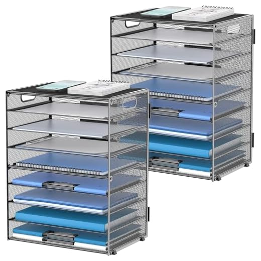 DALTACK 9-Tier Desk Organizer with Handles
