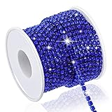 Dowarm 10 Yards 4MM Crystal Rhinestone Chain Trim for Sewing Crocs Shoes, SS16 Rhinestone Chain for