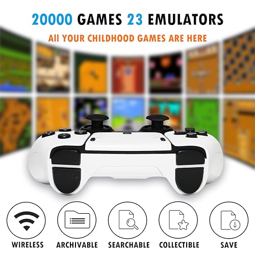 Heramie M15 Retro Game Console, Plug And Play Video Games 4K Hdmi Output For Tv, Classic Game Console, Built In 20000+ Games With 23+ Emulators And 2 Controller Gifts thumb #1