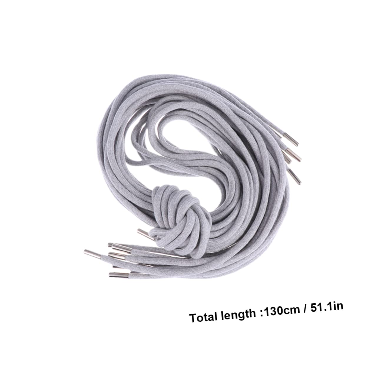 OSALADI 10Pcs Tipped Drawstrings for Pants Sweatpants Hoodies Shorts Scrubs and Jackets Durable Replacement Cords Grey for Fashion and Functionality