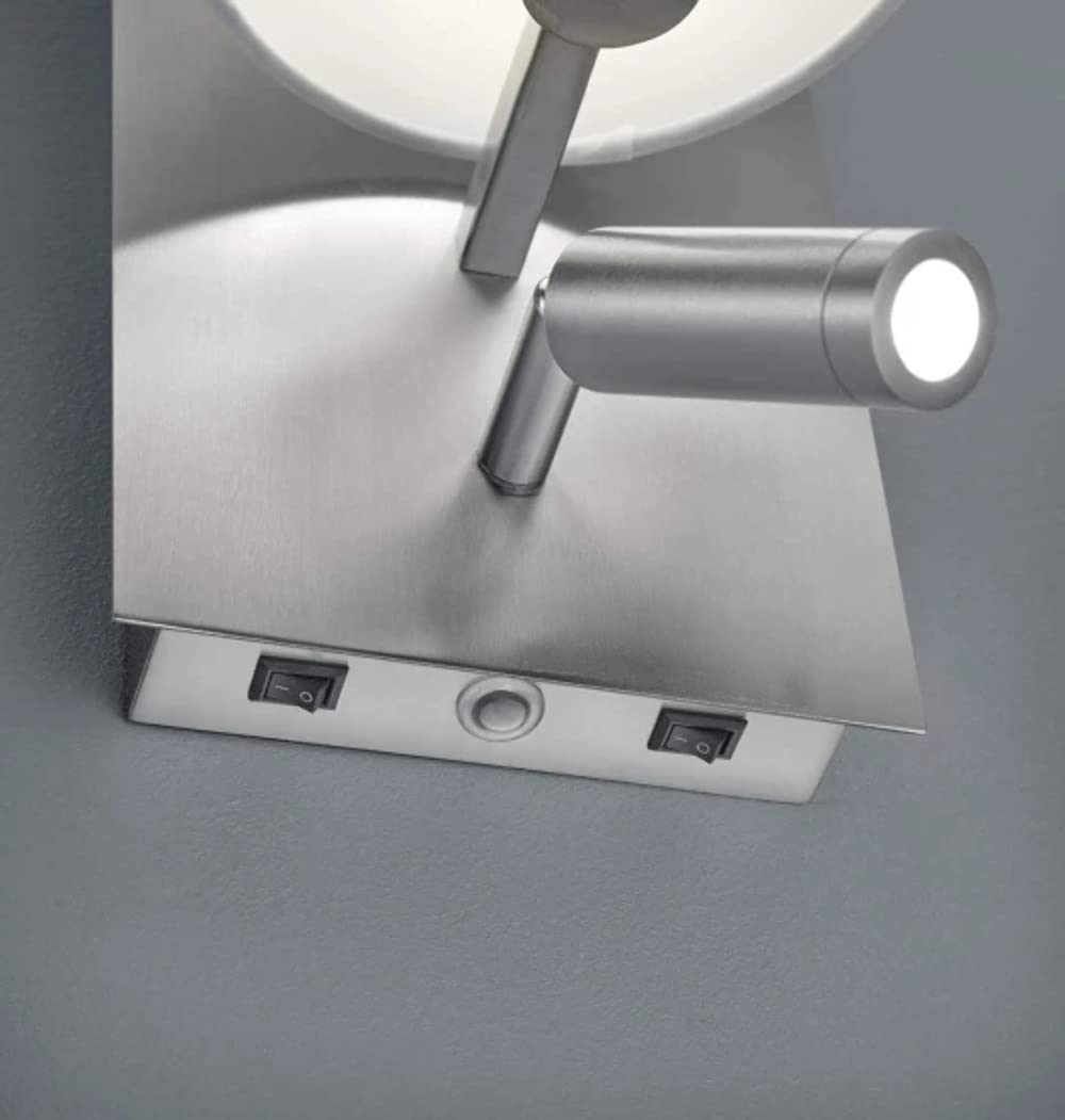 Trio Leuchten Wandleuchte Marriot 271470207, Nickel Matt |