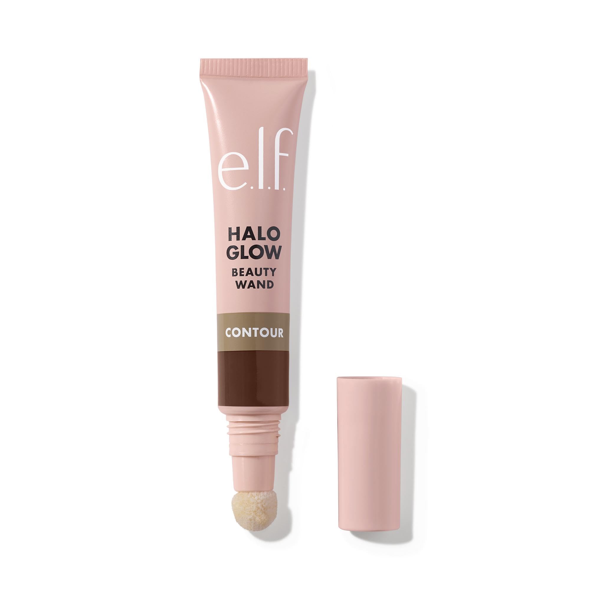 e.l.f. Halo Glow Contour Beauty Wand, flüssiger Konturenstab für ein natürliches, modelliertes Aussehen, aufbaubare Formel, Vegan & Tierversuchsfrei, Tan/Deep