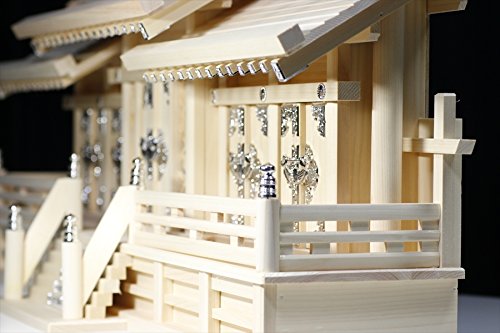 Amazon｜やまこう 神棚 五社 単品 屋根違い 特大 □ 鳳凰の銀風五社