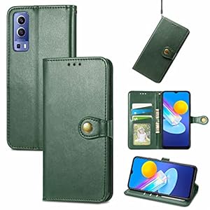 KoGiio Hülle Kompatibel mit Vivo iQoo Z3/Vivo Y52 5G/Vivo Y72 5G, Premium Wallet Lederhülle, Kartenfächer Flip PU Handyhülle, Magnetisch Cover Schutzhülle für Vivo iQoo Z3/Vivo Y52 5G/Vivo Y72 5G-Grün
