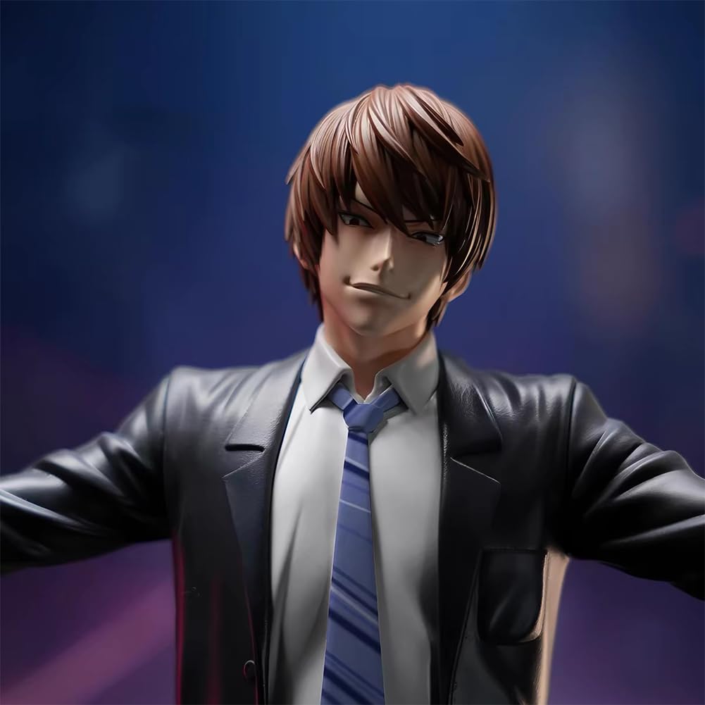 Figura de personaje de anime Light Yagami de 29 cm | Figura de acción ligera de Yagami, estatua de PVC, modelo de postura de pie, adorno