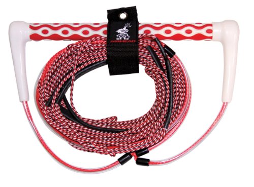 Kwik Tec AHWR-6 - Cuerda para Wakeboard Unisex Airhead Dyna-Core, Color Rojo, hasta 70ft