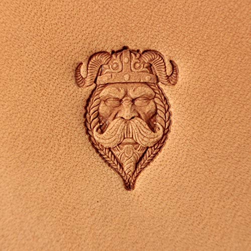 DandS ltd Leather Stamp Tool Stamping Working Carving Punches Tools Craft Saddle Brass Mask Viking #272