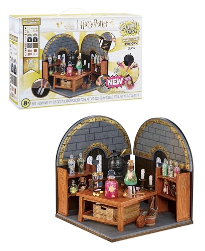 MGA's Miniverse Make It Mini Potions Class, Harry Potter Mini Collectibles, Building Set, 100+ Pieces, DIY, Resin Play, Replica Potions, Collectors, 8+