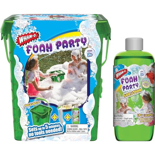 Wham-O Foam Party Bucket for Summer Parties, Foam Maker Great for Backyard, Water Slides and Water Park Parties