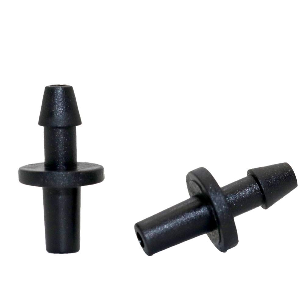 Schlauchreparaturanschluss Extender 1/8 Zoll-Single Barb gerader Schlauchanschluss Gewächshaus Gartenzubehör Wasserrohrverbinder Landwirtschaft Tools 2000 Pcs (Color : Black, Diameter : 1/4'')