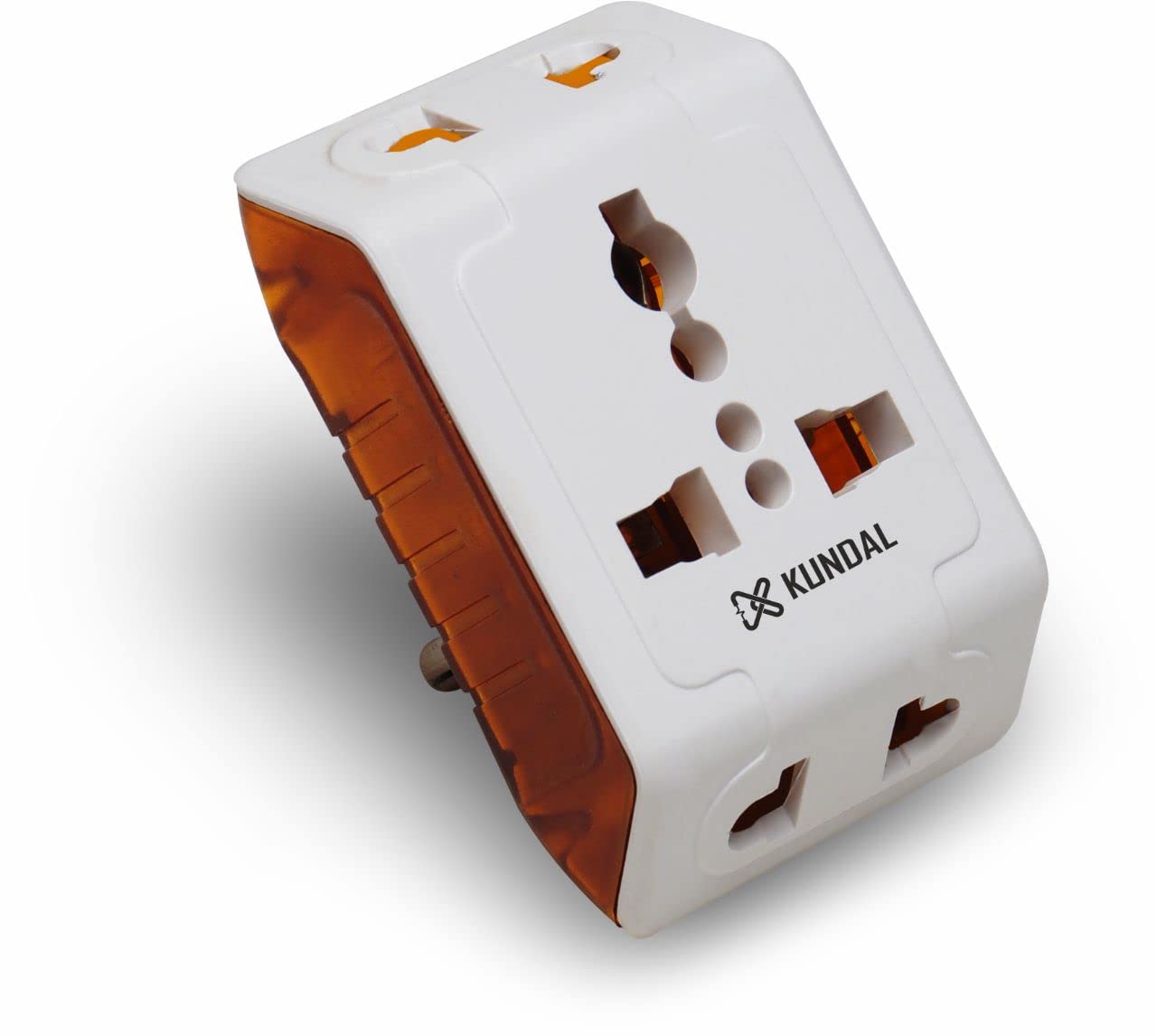 kundal g,one Plastic Spice 3-Pin 240V Universal Travel Adaptor multi plug (White)-image-49