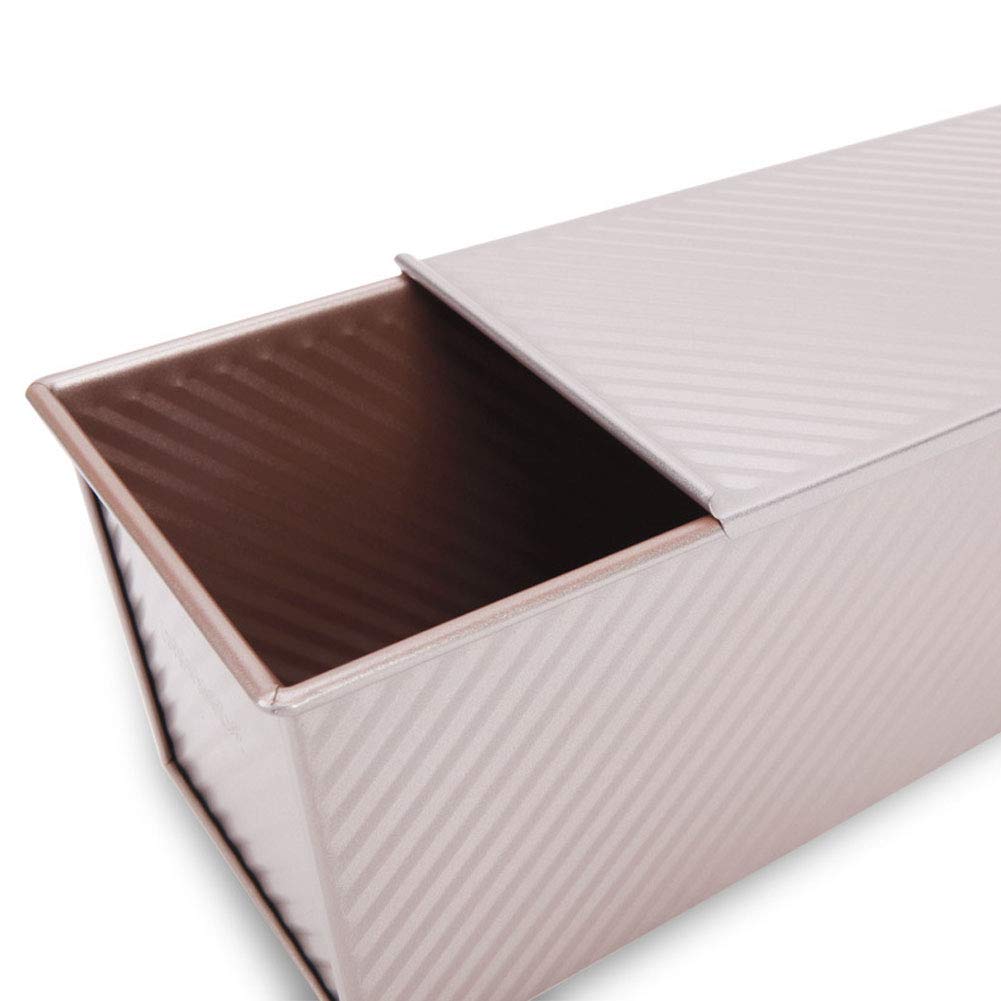 Moule à Pain Antiadhésif Toast Bin, Avec Couvercle Antiadhésif Design à Faible Teneur En Sucre Pour Gâteau Pain Grande Capacité De Un Usage Commercial 1 Kg De Pâte