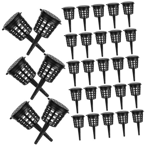 YARNOW 50 Pcs control de fertilizantes alimentador gránulos de fertilizante para bonsái fertilizantes de jardín neto pantalón cestas de fertilizantes contenedor de fertilizante Black