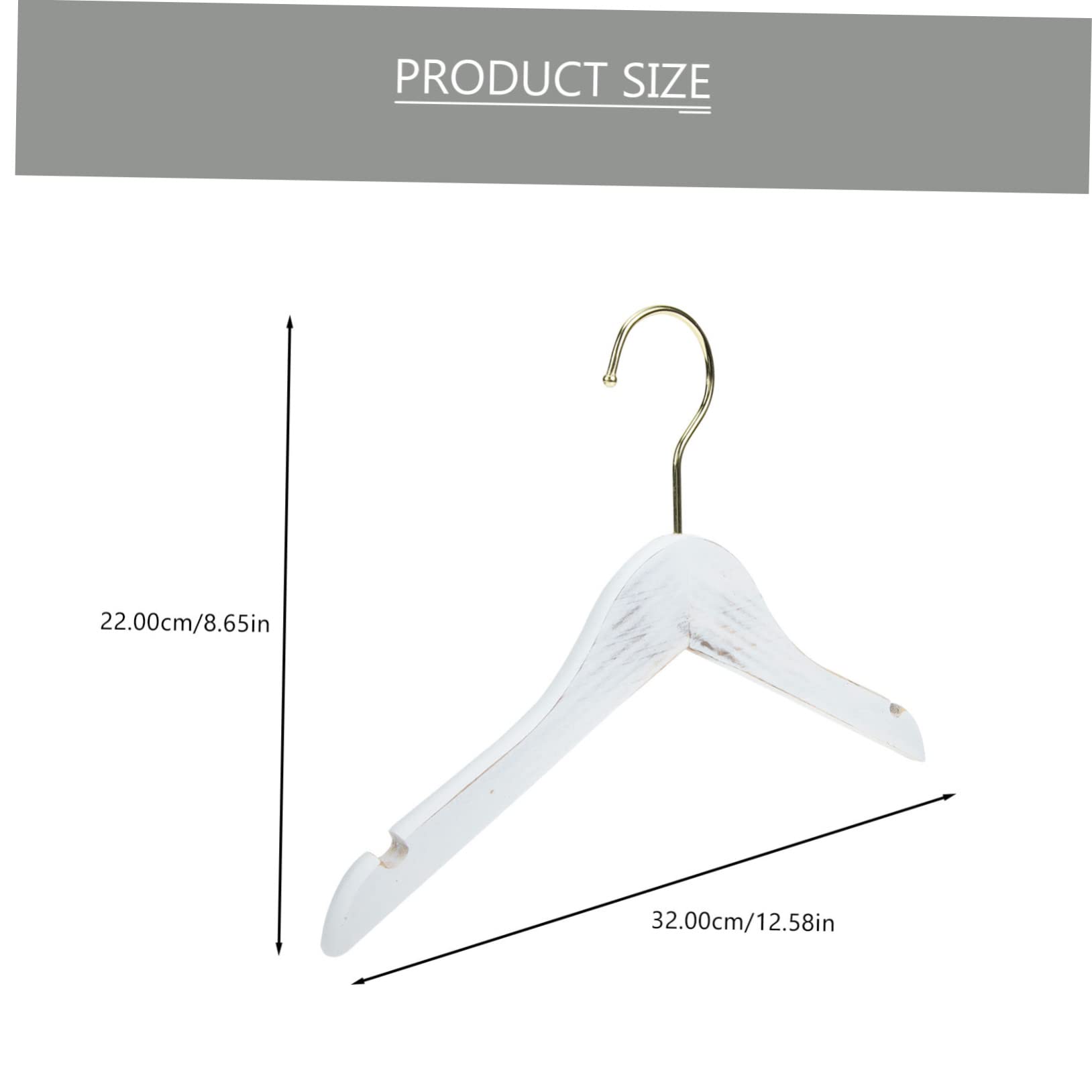 OHPHCALL 10Pcs Wooden Hangers Non Slip Clothes Organizer for Closet Hangers for Boys and Space Saving Prevent Wrinkles and Sagging