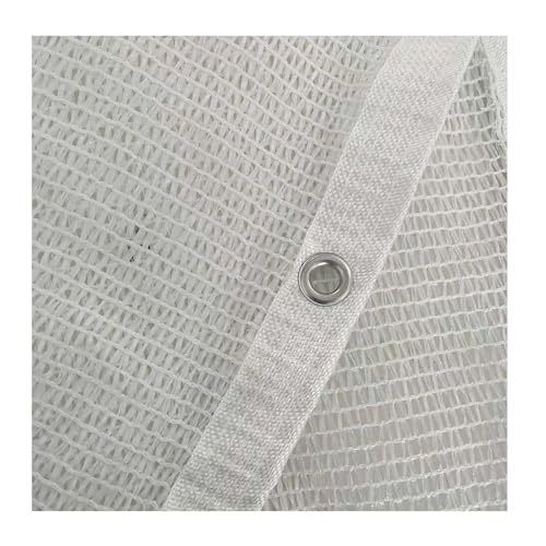 30% White Shade Cloth for Greenhouse Agricultural Shading Net with Eyelets UV Resistant Netting for Greenhouse Garden Patio Backyard Swimming Pool Plants(6.6x16.5)