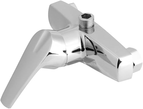 Miniatura 5 de Grifo de un solo orificio  Grifo de aleación de zinc de 0.630 in para bañera de baño de una sola manija  Grifo mezclador de válvula de ducha de baño