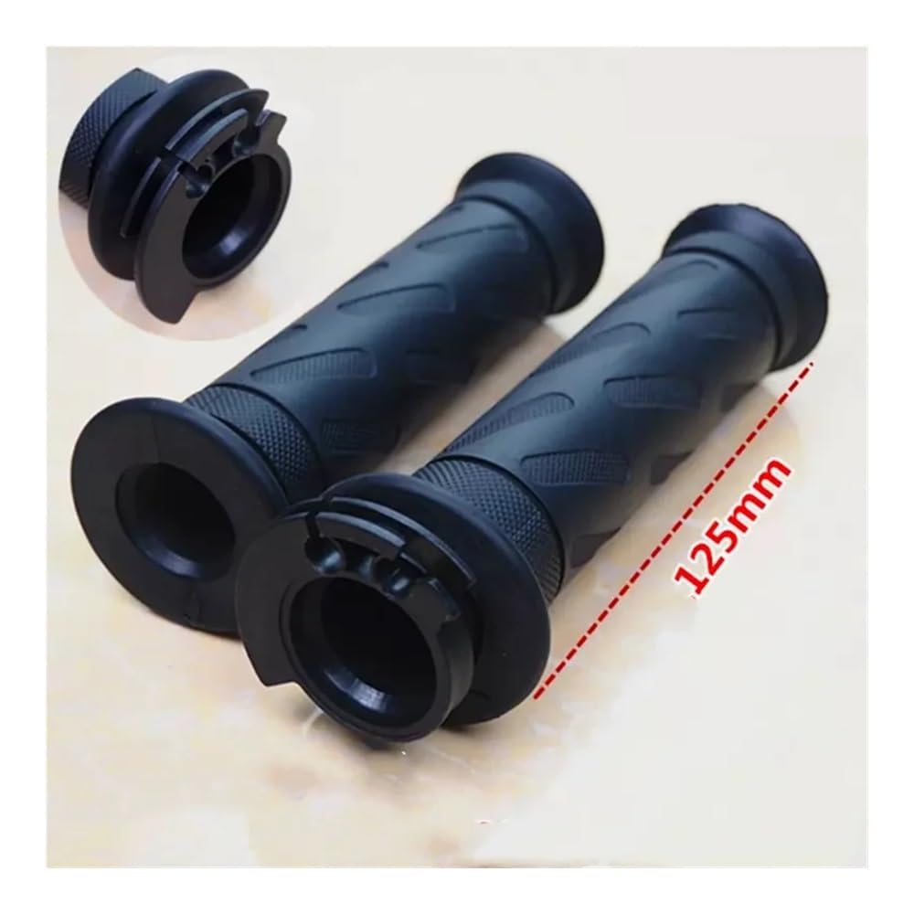 Empuñaduras Goma Universales para Motocicleta 7/8 "y 22 Mm con Extremo para GC125 para Gs125 para GN125 para 125CC Extremos Manillar(Style 2)